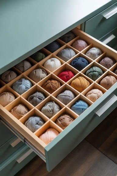Yarn Storage Drawers for Tangle-Free Organization
