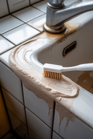 15 Hard Water Stain Cleaning Hacks That Really Work 6 Baking Soda Paste Adds Abrasion When Acid Alone Is Not Enough