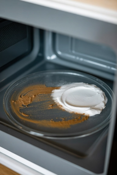 Baking Soda Paste on Baked-On Spots