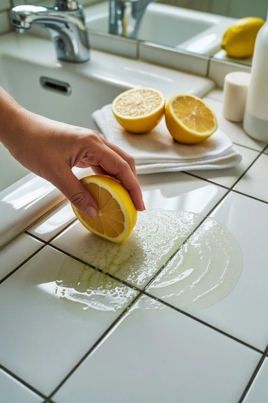 Lemon Cleaning Trick for Light Mold Stains