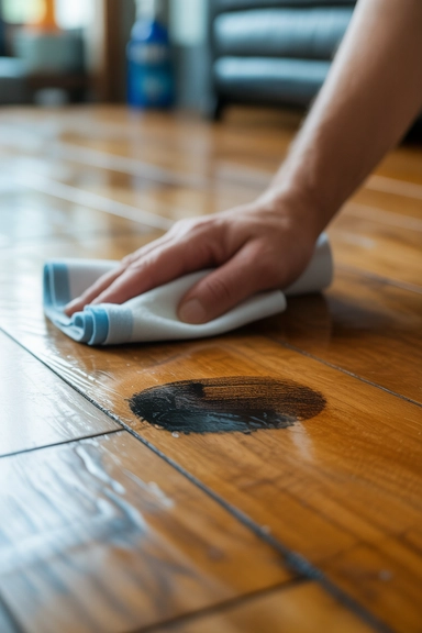 15 Hardwood Floor Cleaning Hacks That Protect Shine 6 Rubbing Alcohol on Scuff Marks