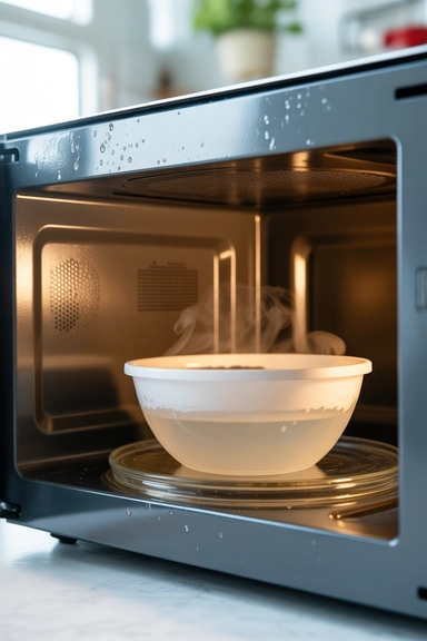 Steam Clean the Microwave in Five Minutes