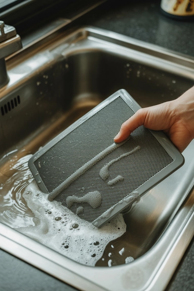 15 Kitchen Grease Cleaning Hacks That Cut Through 6 The Range Hood Filter Is the Most Neglected Grease Trap