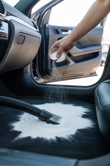 Use Baking Soda to Remove Odors from Car Carpets