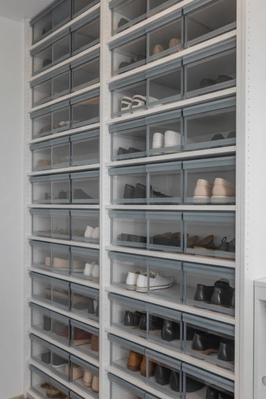 23 Smart Shoe Storage Ideas for Small Spaces 7 Stackable Shoe Storage Boxes
