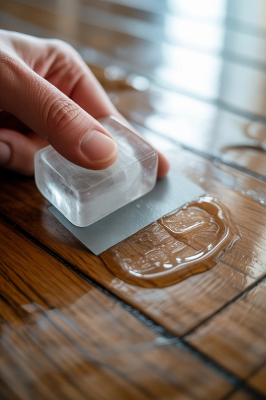 15 Hardwood Floor Cleaning Hacks That Protect Shine 7 Ice and Plastic Scraper on Wax and Gum