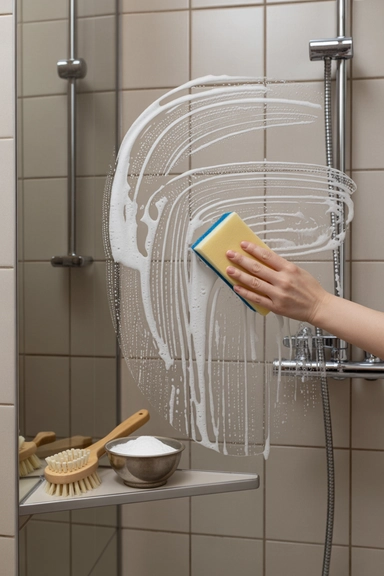 21 Bathroom Shower Cleaning Hacks for a Spotless Bathroom 7 Shower Cleaning Hacks with Baking Soda for Stubborn Soap Scum