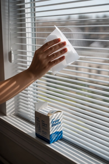 Use Dryer Sheets to Remove Dust and Reduce Future Buildup