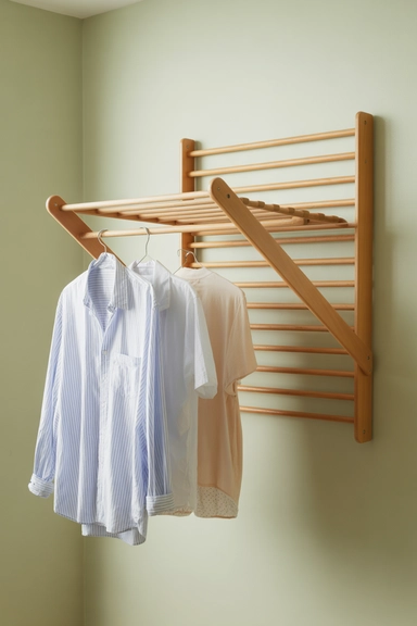 21 Smart Laundry Room Storage Ideas That Save Space 8 Fold Down Drying Rack Wall System