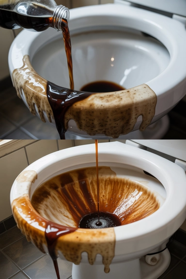 15 Limescale Cleaning Hacks to Remove Buildup Fast 8 Cola in the Toilet Bowl