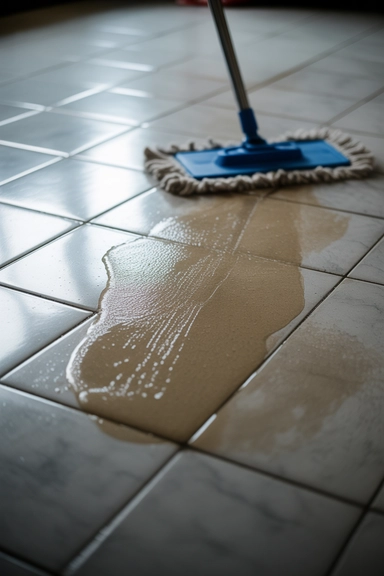 Tile Floors and the Grease Film on the Surface