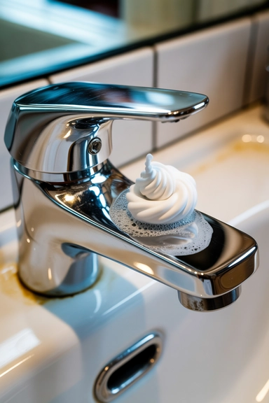 15 Hard Water Stain Cleaning Hacks That Really Work 8 Toothpaste Removes Hard Water Spots from Chrome Fixtures