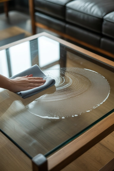 15 Living Room Cleaning Hacks for a Tidier Space 8 White Vinegar on Glass Surfaces and Screens