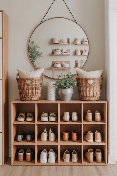 23 Smart Shoe Storage Ideas for Small Spaces 9 Entryway Shoe Cubbies