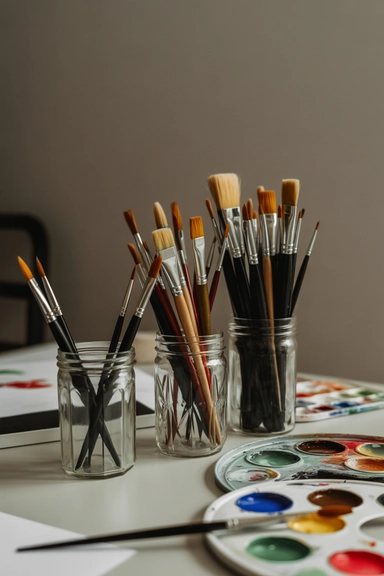 21 Paint Storage Ideas to Keep Supplies Organized 9 Paint Brush Storage Containers