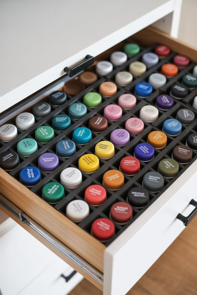 21 Paint Storage Ideas to Keep Supplies Organized 10 Craft Paint Drawer Storage Layouts