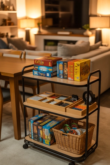 Rolling Game Storage Carts