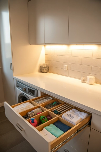 21 Smart Laundry Room Storage Ideas That Save Space 10 Under Counter Laundry Storage Drawers