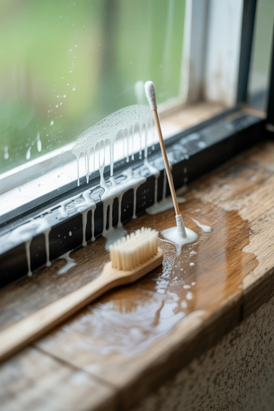 Clean Window Tracks and Door Tracks
