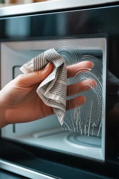 Newspaper to Wipe the Interior Dry