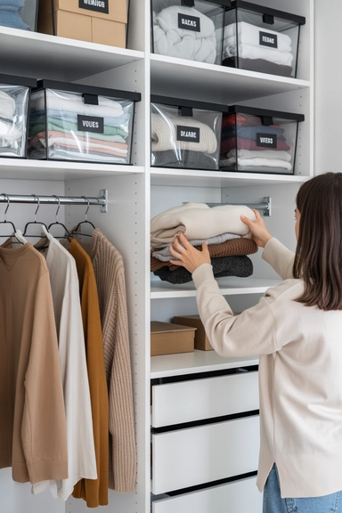 Rotate Seasonal Clothes to Reduce Bedroom Clutter