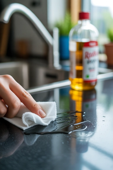 Non Toxic Cleaning Hacks for a Safer Home 9 Rubbing Alcohol on Sticky Residue