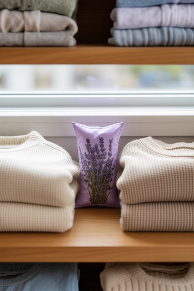 Add Lavender Sachets Between Folded Clothes