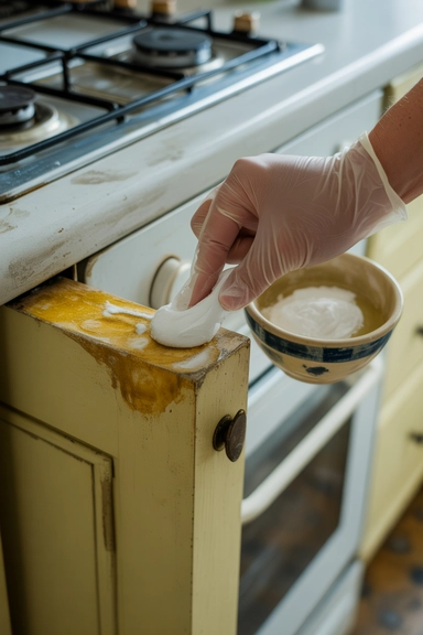 13 Kitchen Cabinet Cleaning Hacks That Remove Grease Fast (And Actually Work) 4 Baking Soda Paste for Stubborn Grease