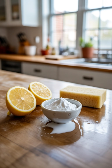 13 Kitchen Cabinet Cleaning Hacks That Remove Grease Fast (And Actually Work) 7 Baking Soda and Lemon for Tough Stains