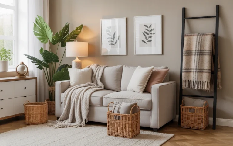 Blanket Storage Ideas for Living Room