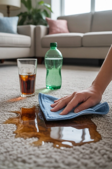 21 Carpet Stain Removal Hacks That Work Fast 10 Club Soda Method for Soda and Juice Stains