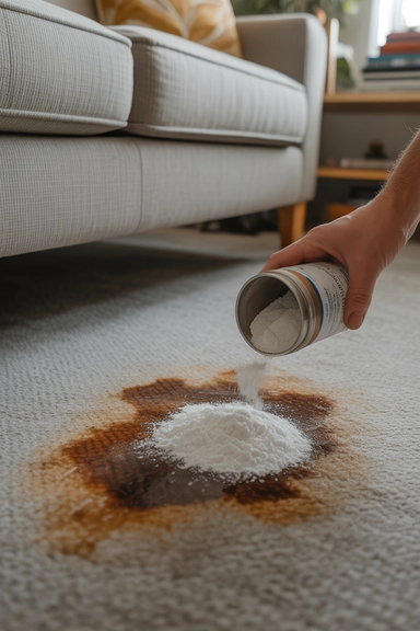 21 Carpet Stain Removal Hacks That Work Fast 8 Cornflour Method for Oily Carpet Stains