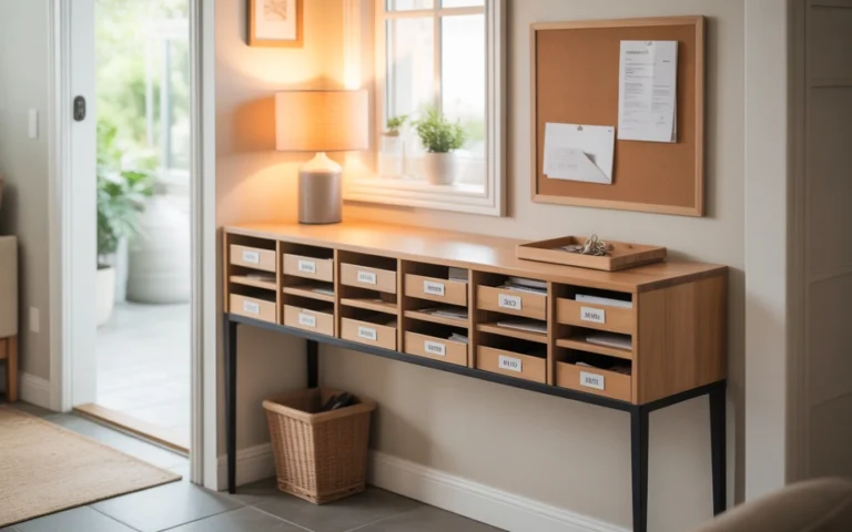Mail Organization Station Ideas