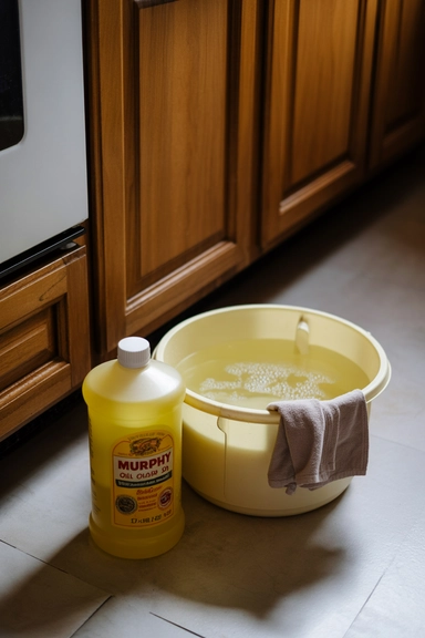 13 Kitchen Cabinet Cleaning Hacks That Remove Grease Fast (And Actually Work) 9 Murphy Oil Soap for Real Wood Cabinets