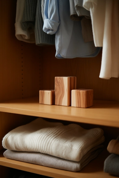 Place Cedar Blocks for Long Term Freshness