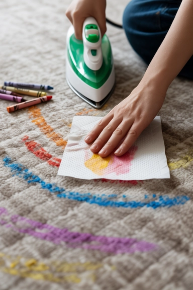 Removing Crayon Marks from Carpet