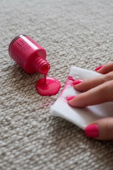 Removing Nail Polish from Carpet Fibers