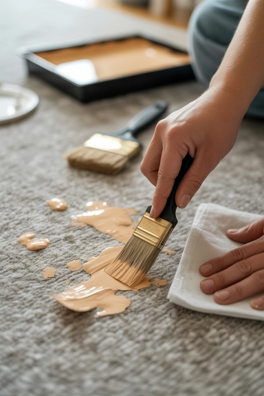 Removing Paint Drips from Carpet
