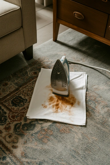 21 Carpet Stain Removal Hacks That Work Fast 20 Steam Iron Cloth Method for Set-In Stains