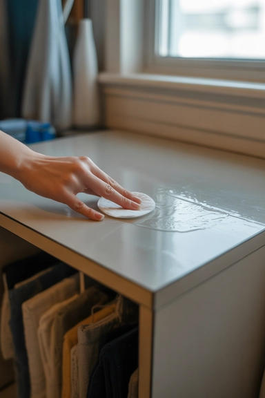 Use Rubbing Alcohol for Stubborn Sticky Spots result