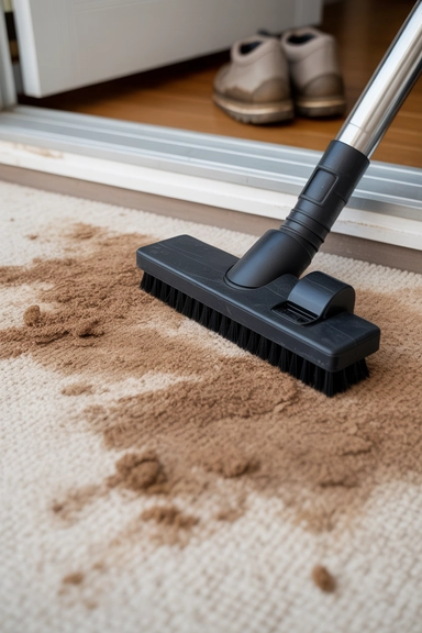 21 Carpet Stain Removal Hacks That Work Fast 16 Vacuum and Brush Method for Dried Dirt Stains