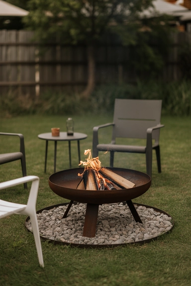 Fire Features That Anchor the Space