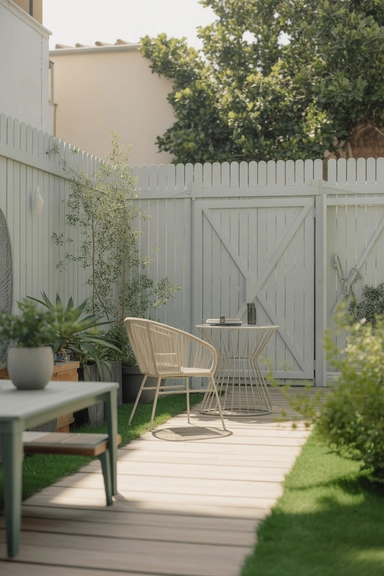 Use Light Colors on Walls and Fences