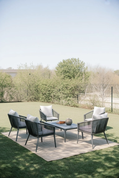 15 Luxury Backyard Ideas for a Dream Outdoor Setup 9 8. Ground the Space With a Rug result