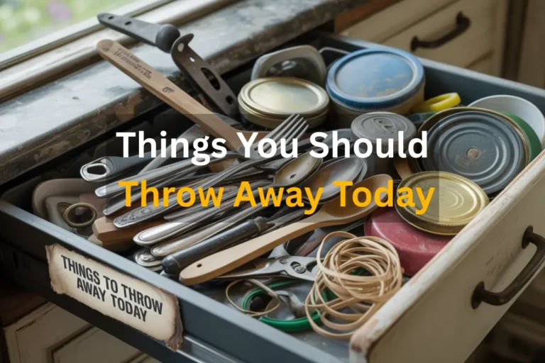 thing you should throw away today