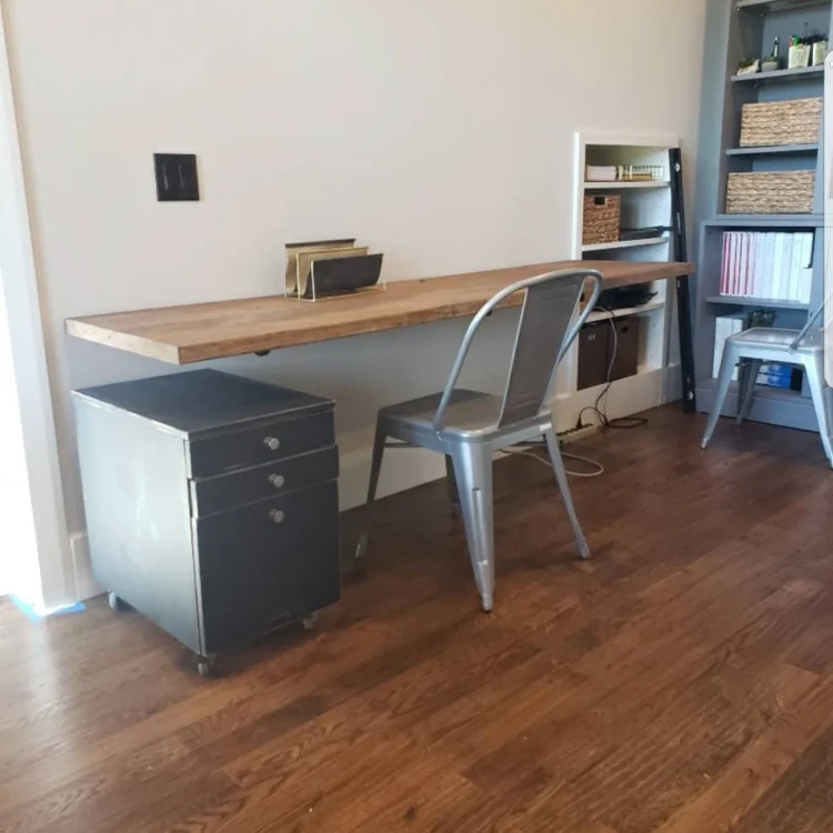 The Narrow Floating Desk Shelf System
