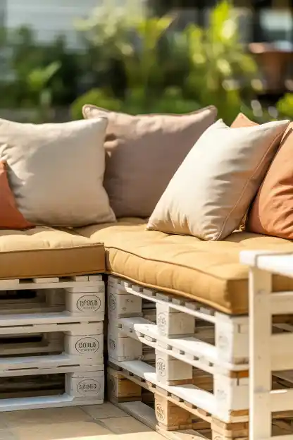 Turn Leftover Pallets Into a Lounge Corner