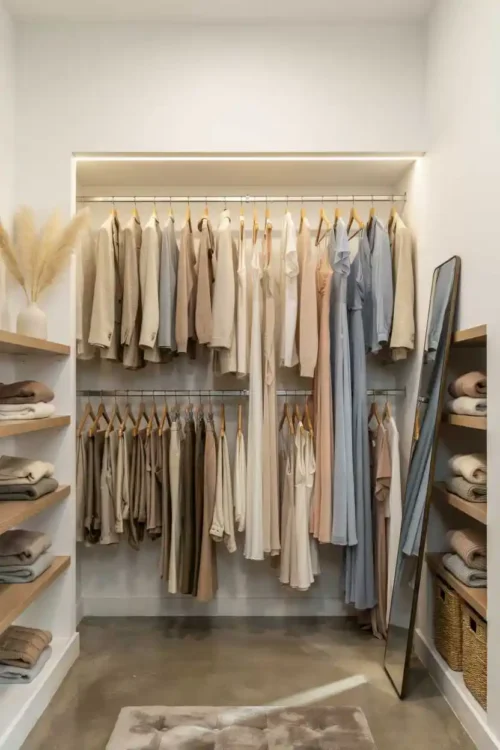 23 Small Closet Organization Ideas That Maximize Every Inch 2 The Horizontal Rod You Never Used Above Eye Level