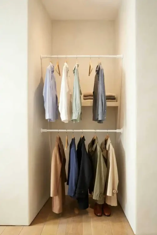 27 DIY Closet Organization Ideas Anyone Can Build 3 Budget-Friendly Hanging Rods From Half-Inch PVC