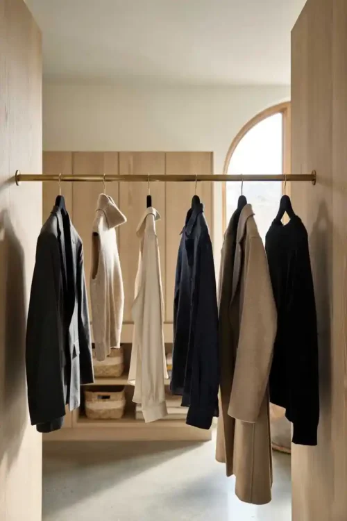 Slim Velvet Hangers That Cut Width in Half